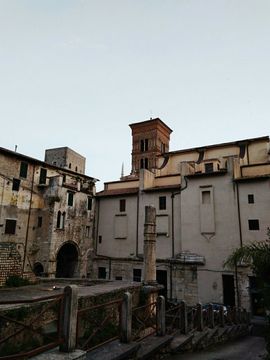 Image of buildings in the port city of Terracina