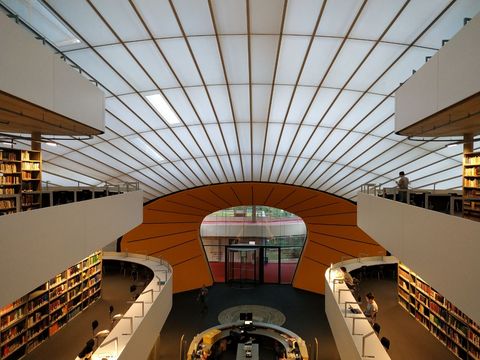 Interior view of the Philological Library