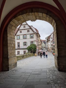 View from entry of the Rathaus