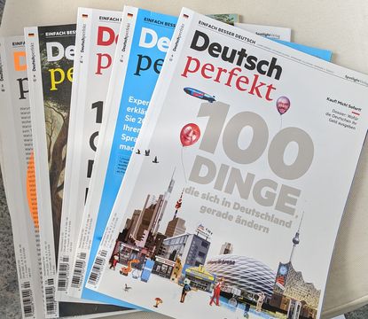Various editions of the magazine "Deutsch Perfekt".