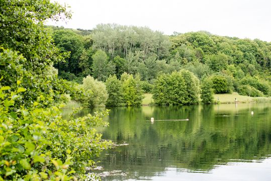 The lake Tonkuhle in Hildesheim