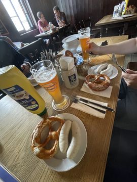 Typical bavarian breakfast