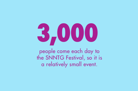 3.000 people each day to SNNTG-Festival