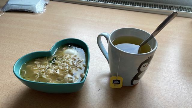 Soup and tea