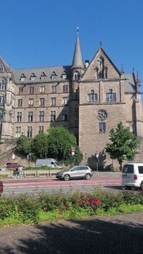 A historic building in Marburg (on the Lahn).