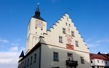 View of building on Deggendorf town square
